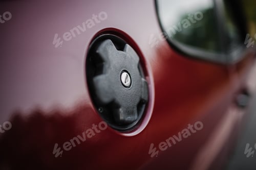 Preview: Gas tank of a red car