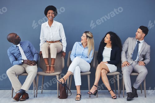 Preview: Enthusiastic Colleagues Having Fun in the Office
