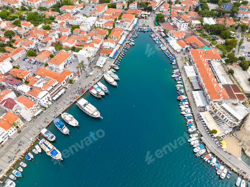 Preview: Aerial Photos of Foca village located in western Turkey, Izmir. Foca Castle