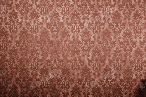 Preview: Vintage Floral Patterned Wallpaper in Earthy Brown Tones