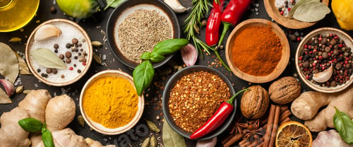 Preview: Various spices and herbs for cooking