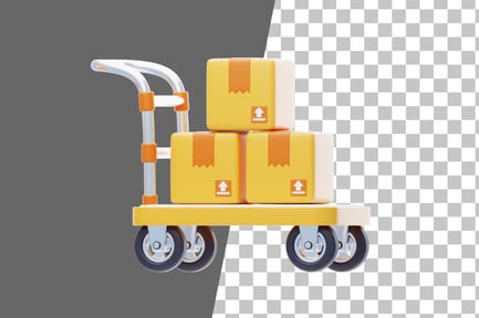 Preview: Trolley 3D Icon