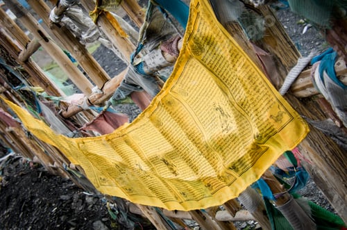 Preview: Colorful prayer flags on the way to Everest Base Camp, Nepal