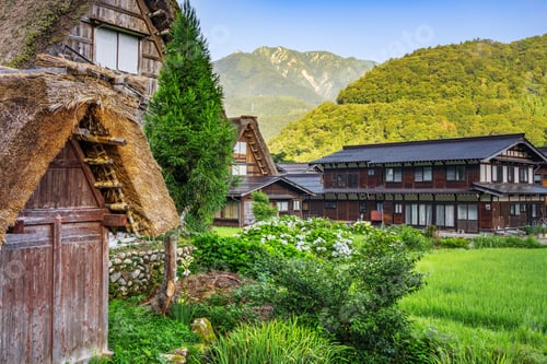 Preview: Ogimachi, Shirakawa, Japan Thatch roof Farmhouses