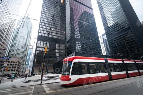 Preview: Tram streetcar in Toronto, Ontario, Canada