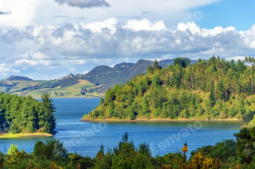 Preview: Lake and Lush Green Hills