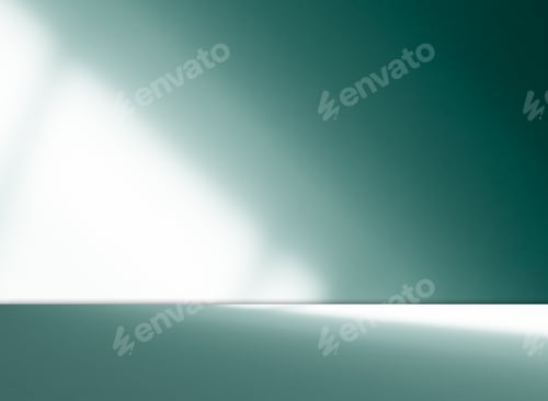 Preview: Teal background light shadow leaves abstract