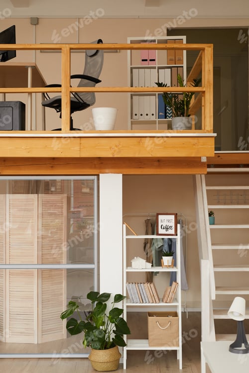 Aperçu: Modern Apartment Interior with Two Levels