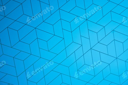 Preview: Blue geometric shapes futuristic background abstract modern