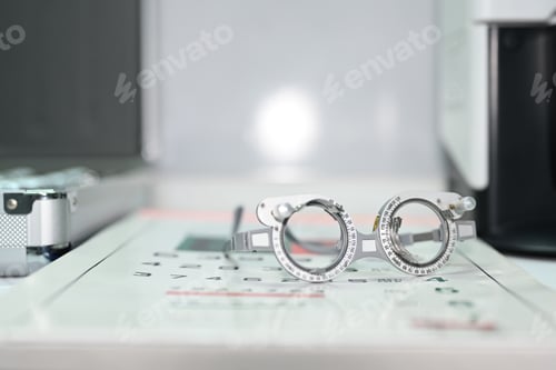 Preview: Special trial frame for optometry in ophthalmologist clinic.