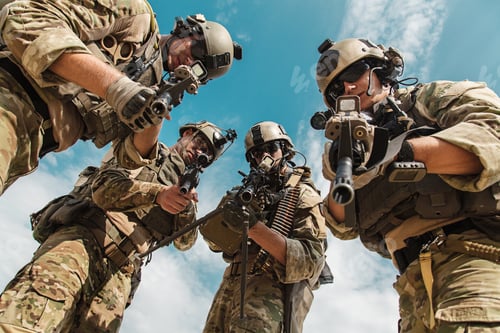 Preview: US Army Rangers with weapons