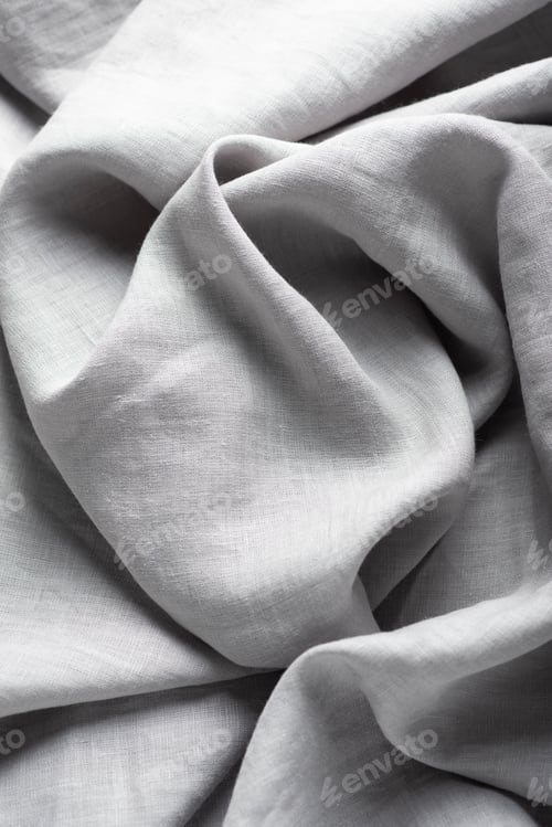 Preview: Pure linen fabric in grey color