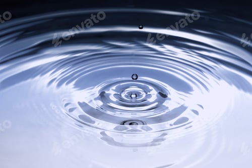 Preview: Water ripple texture background, blue design