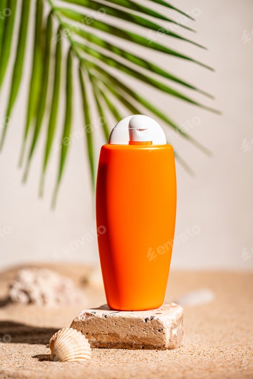 Preview: Sunblock or sunscreen in cosmetic tube