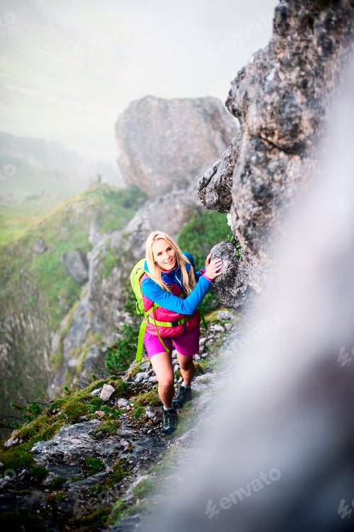 Preview: Austria, Salzburg State, Filzmoos, Female hiker