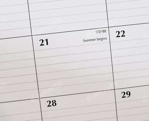 Preview: Close of June 21 on desk calendar