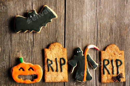Preview: Halloween homemade gingerbread cookies