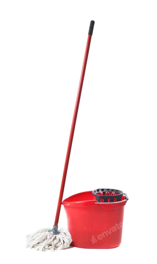 Preview: Cleaning mop isolated