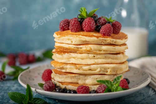 Tortitas americanas esponjosas