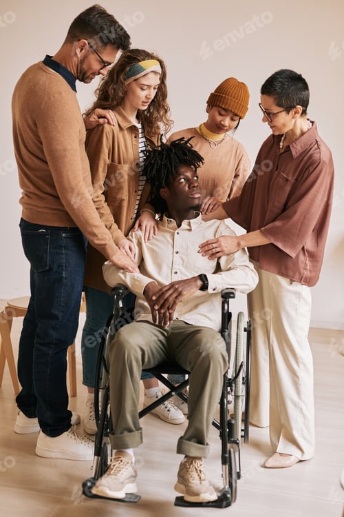 Preview: Person with Disability at Group Therapy Session