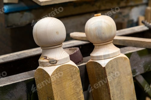 Preview: Wood blanks stacked on top of each other in workshop