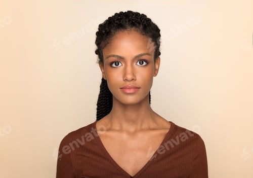 Preview: Young African female with braided hair