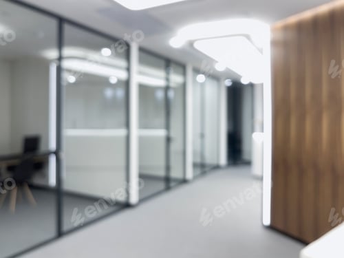 Preview: Blurred and Defocused Abstract Office or Clinic Hospital Clean Business Presentation Background