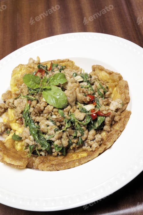 Preview: Fried Pork With Basil.