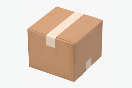 Preview: Sealed Cardboard Box, Clean Texture