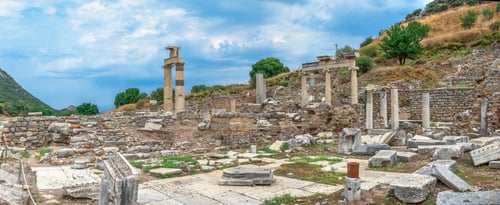 Preview: Prytaneion ruins in the ancient Ephesus, Turkey
