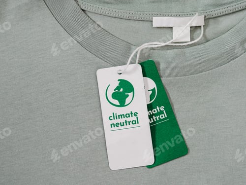 Preview: Climate neutral, carbon label on clothes concept