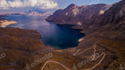 Preview: Aerial view of Khor Najd, Oman