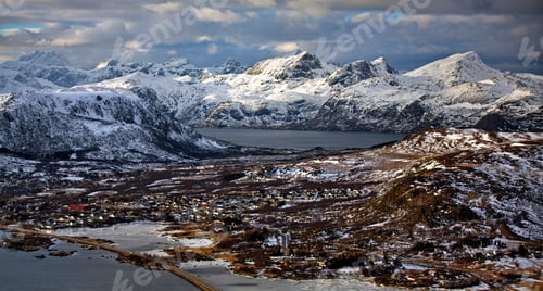 Preview: Beautiful aerial view of Lofotens, Norway