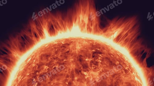 Preview: Epic sun surface flare prominence solar system
