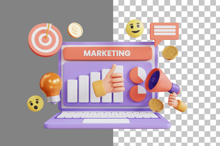Preview: Digital Marketing 3D Icon