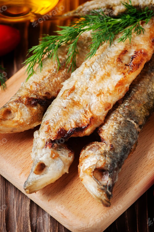 Preview: Traditional russian cooked fish smelt