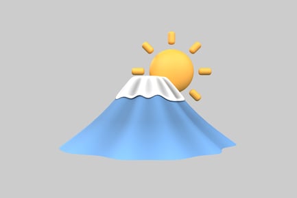 Preview: Mountain with Rising Sun