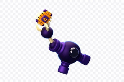 Visualização: Mão robótica AI