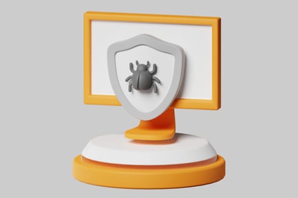 Preview: Cyber Security Bug Shield Icon