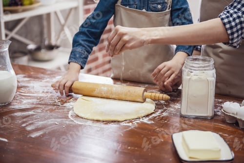 Preview: Mom and daughter baking
