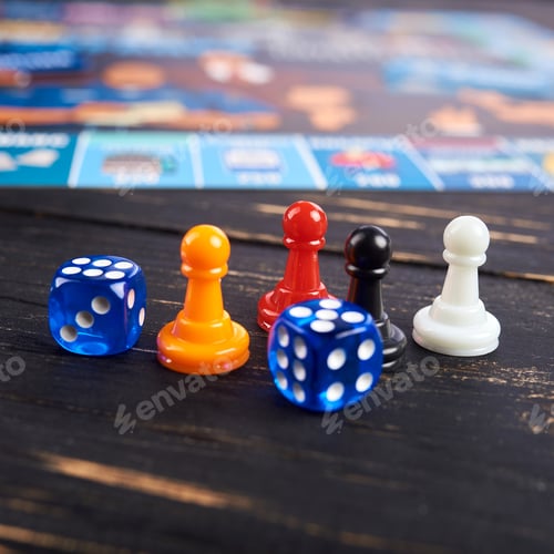Preview: Plastic chips for table games children.