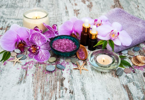Preview: Spa and massage products with orchids