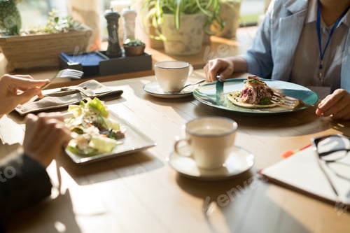 Preview: Having lunch in restaurant