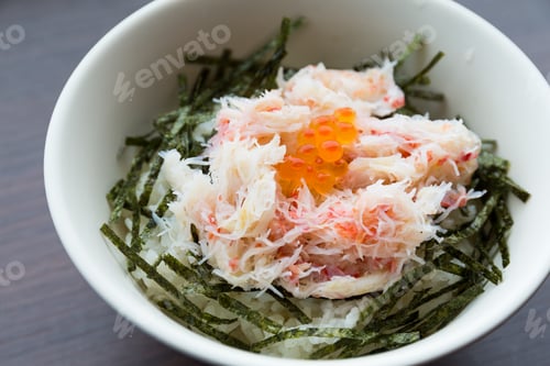 Preview: Fresh crab meat rice bowl