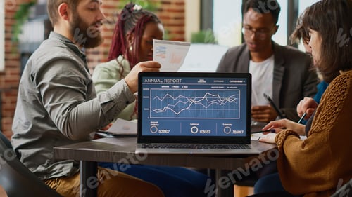 Preview: Diverse team of people working with research analysis