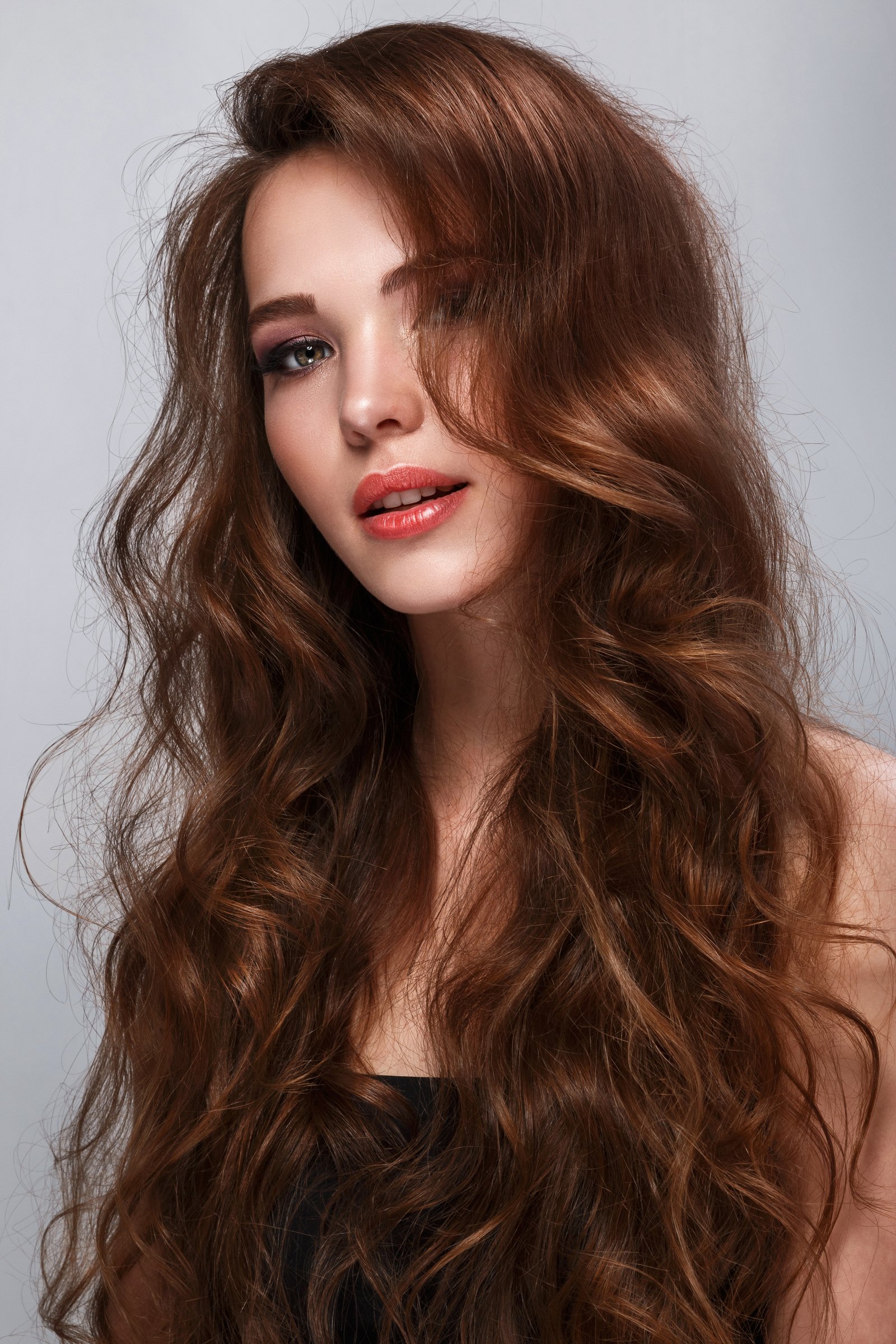Long Auburn Hair Styling