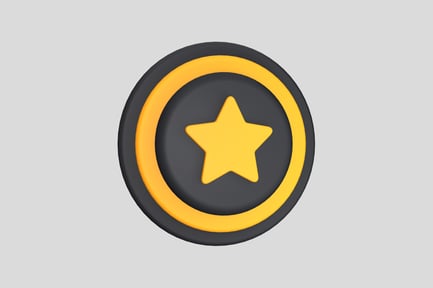 Preview: Star Level Modern 3D Illustration