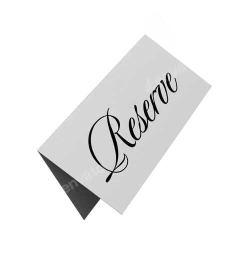 Preview: reserved sign isolated