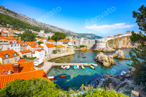Preview: Fort Bokar seen from Fort Lovrijenac on a sunny day