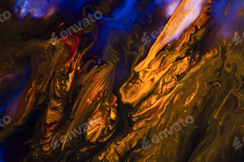 Preview: Abstract flow of liquid paints in mix